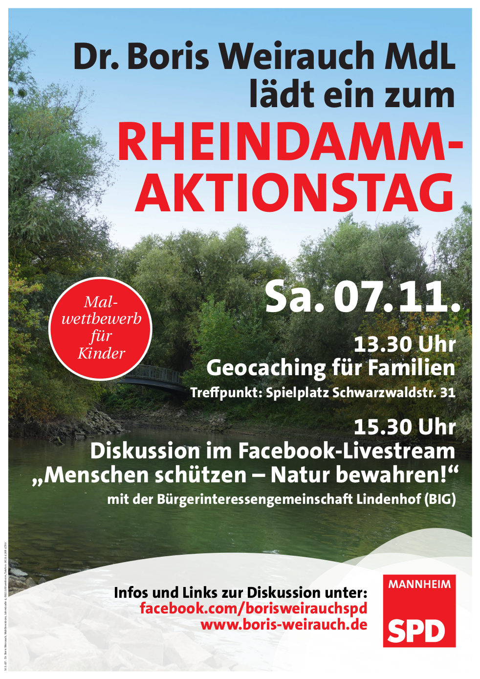 Plakat Rheindamm-Aktionstag